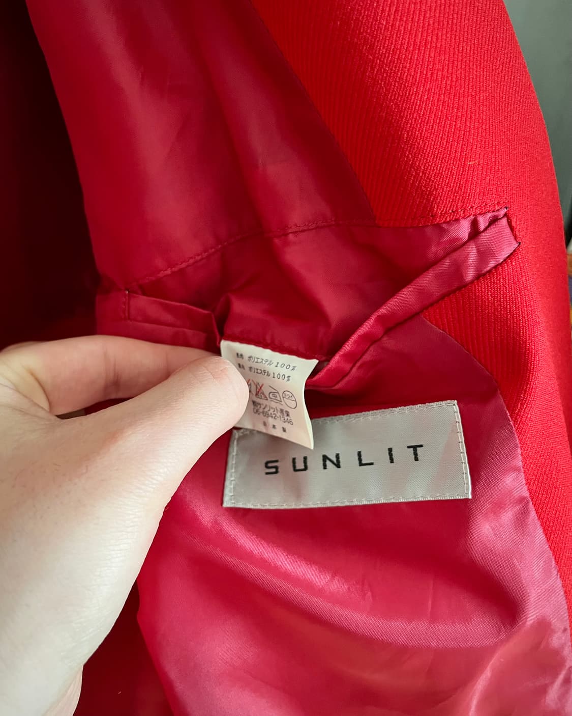 Japanese Vintage Antic Button Red Blazer 상품이미지7