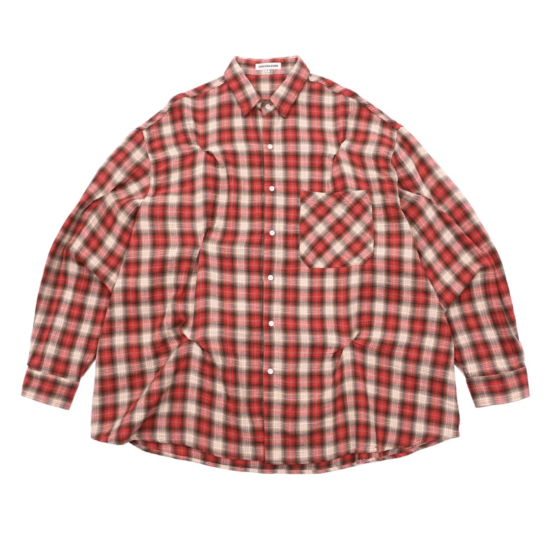 노쿨러스 체크 바이트 셔츠 체리 CHECK BITE SHIRTS 상품이미지1