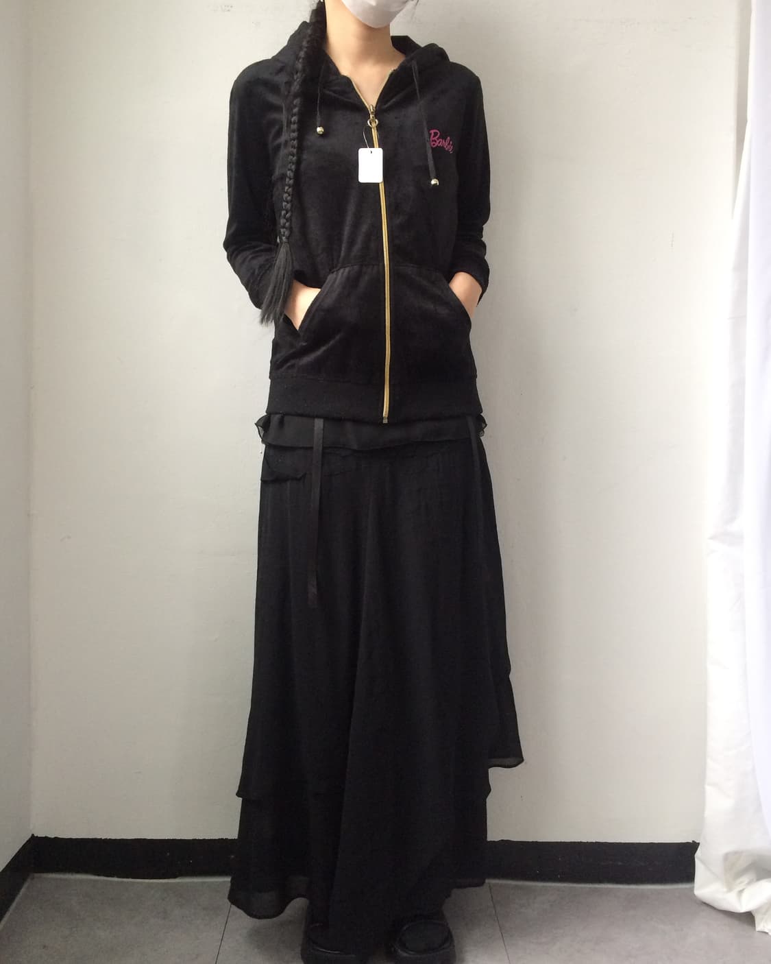 Velvet hood zip up 상품이미지6