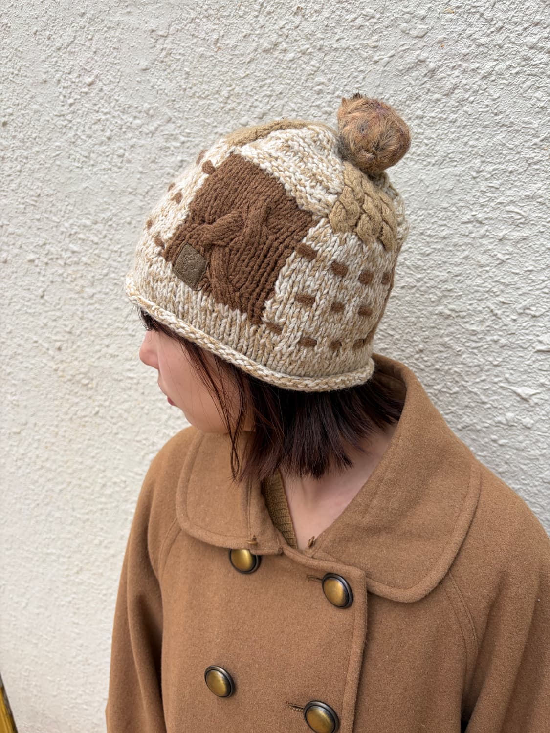 일본 빈티지 모리걸 방울 니트 비니 상품이미지6