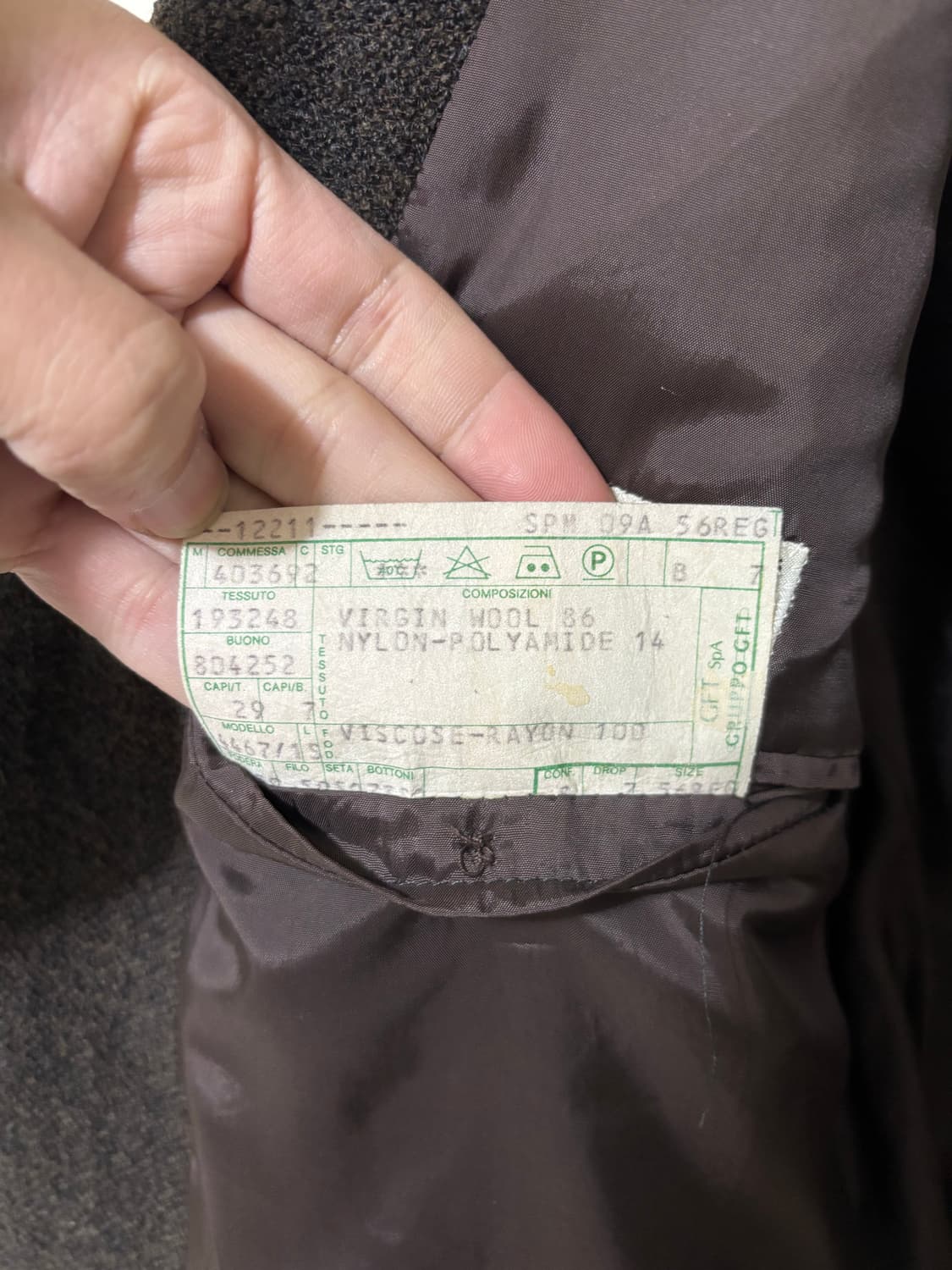 조르지오 아르마니 헤비울 블레이저 상품이미지7