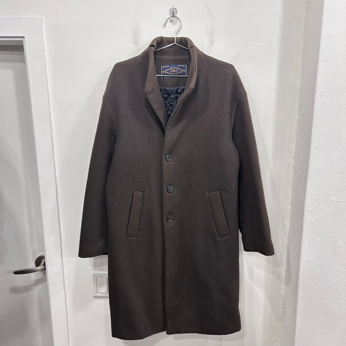 레어 이코노미 소사이어티 울 이너퀼팅 롱코트 상품이미지2