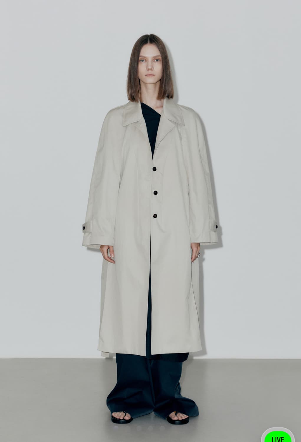 Low Classic Raglan Sleeve Trench Coat  상품이미지2