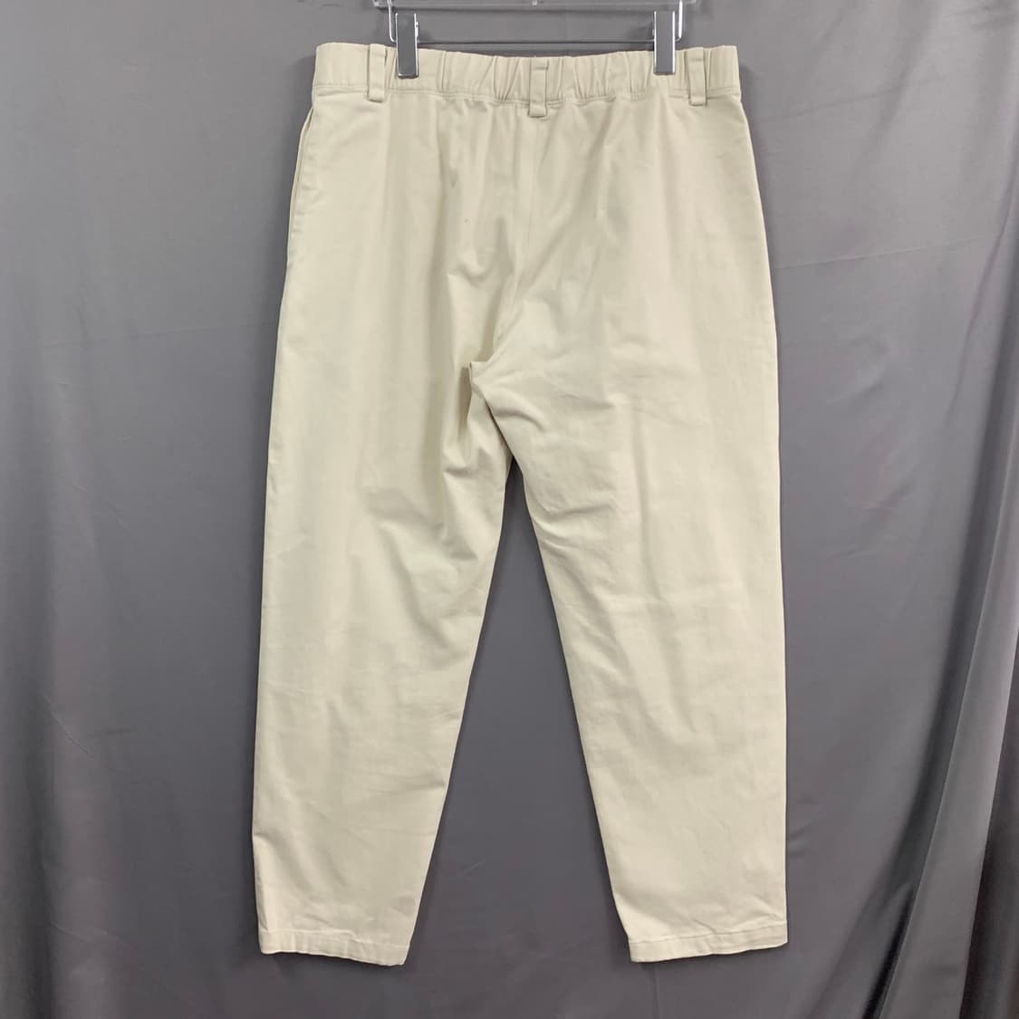 34인치 시스템옴므 22 테이퍼드 핏 베이지 스판 밴딩 코튼 팬츠 면바지 상품이미지2