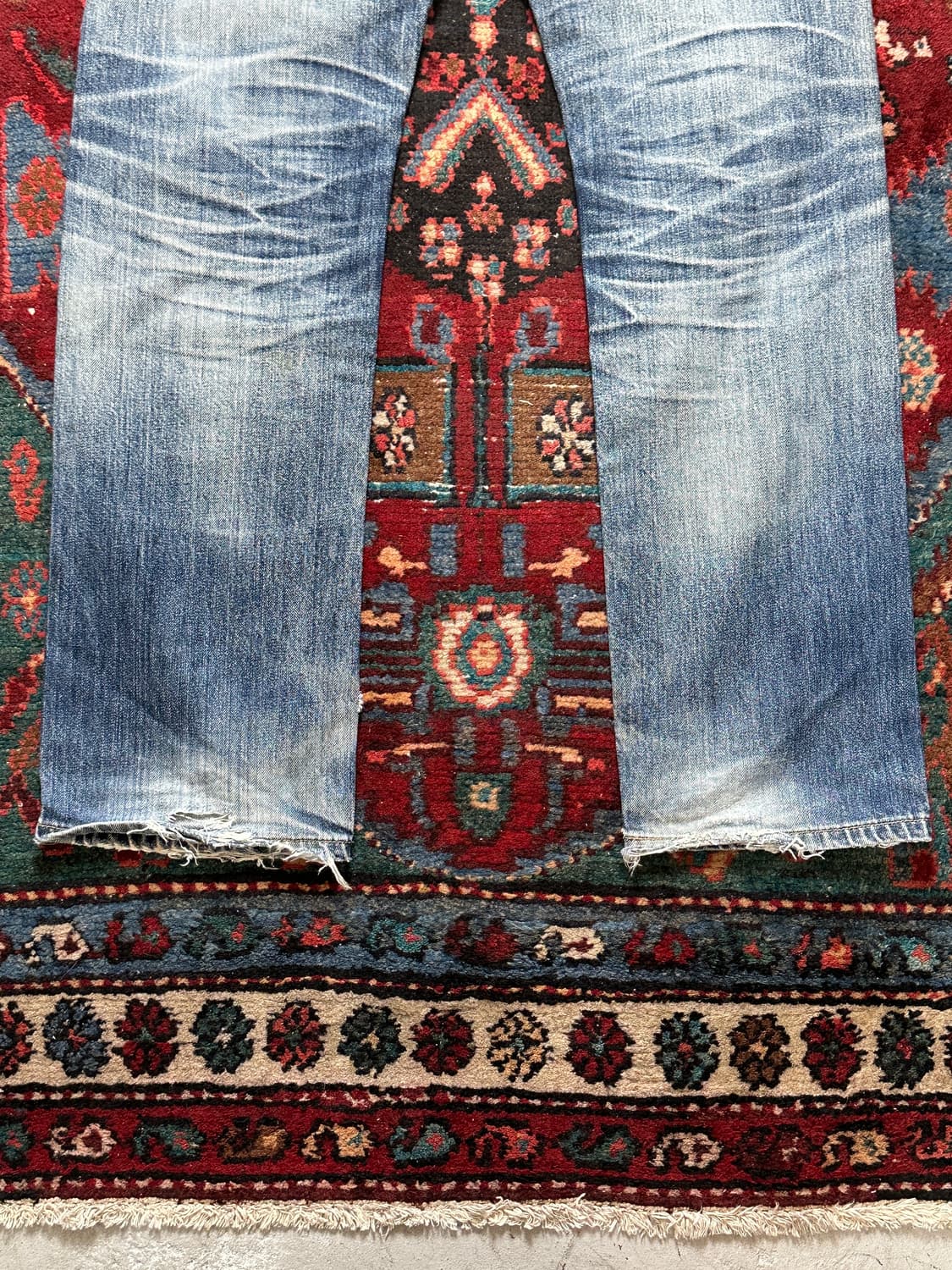 00's 리바이스 501 데님 팬츠 하드 에이징 상품이미지8