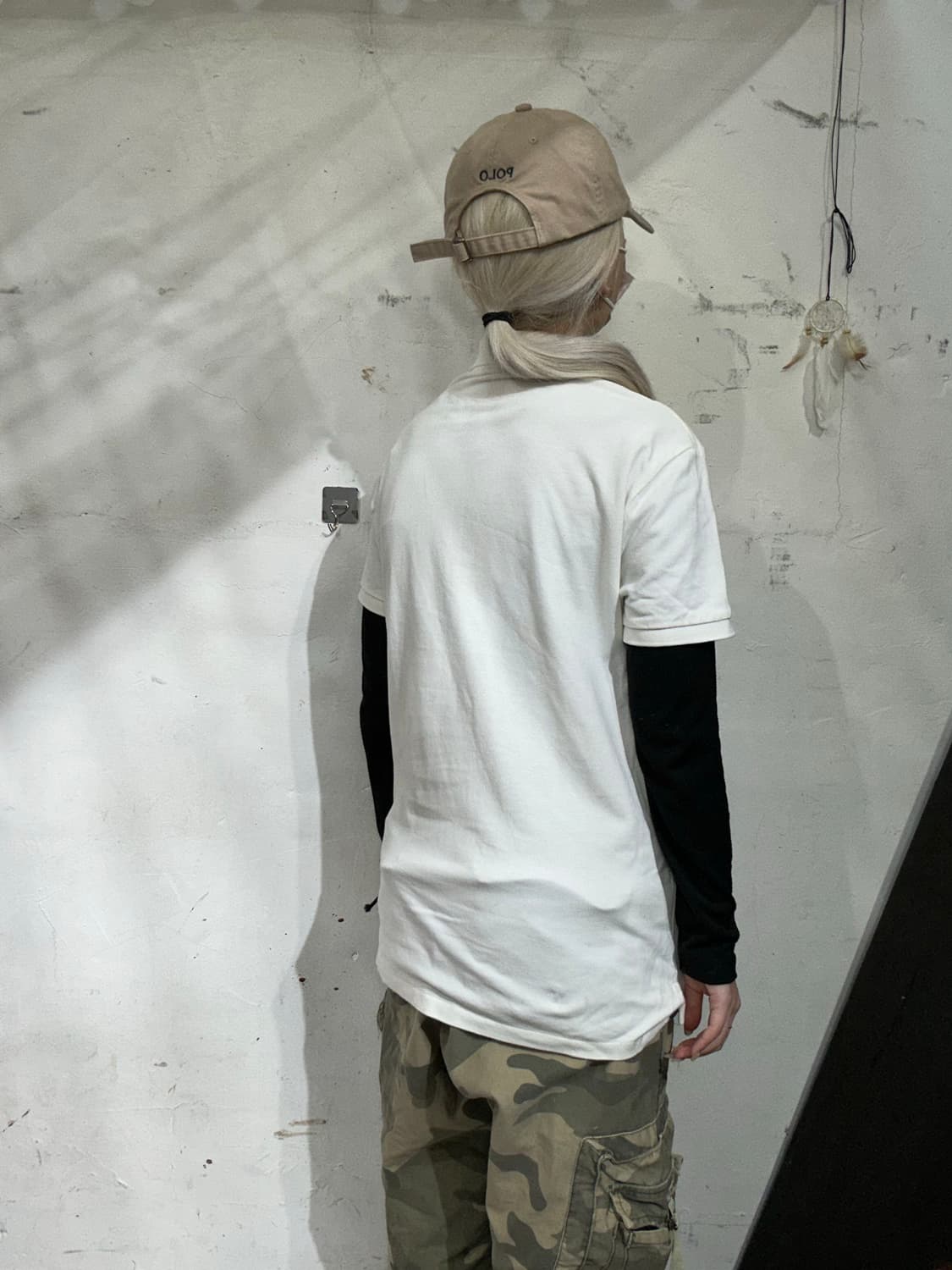 폴로 랄프 로렌 신형 화이트 반팔 카라 티셔츠 M 상품이미지3