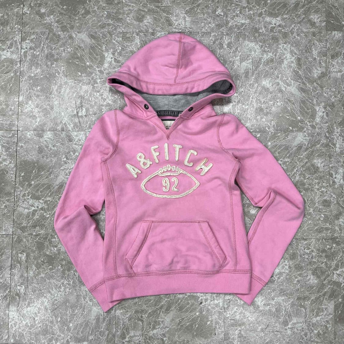 아베크롬비 y2k 여리핏 베이비핑크 걸즈 스웨트셔츠 후드티(S) 상품이미지2