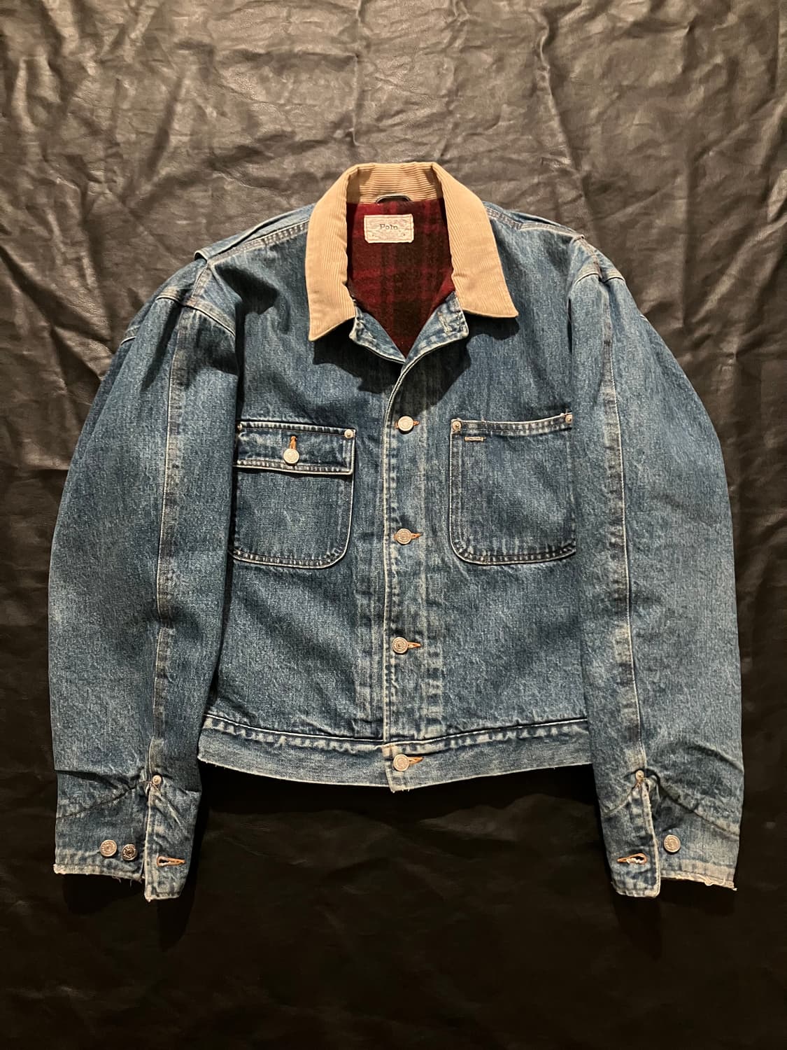 🇺🇸 80s 폴로 랄프로렌 덩가리 데님 자켓 전기형 rrl 상품이미지1