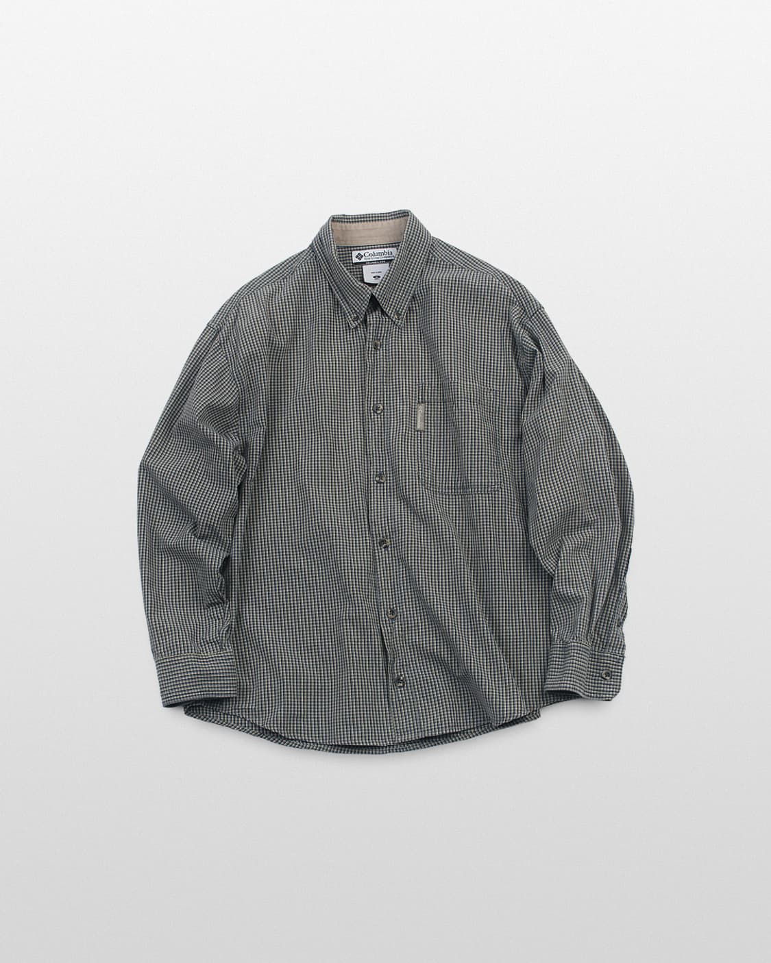 COLUMBIA Check Button Down Shirt Made In 상품이미지1