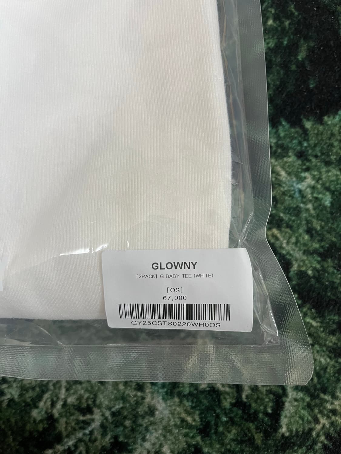 글로니 G BABY TEE 화이트 티셔츠 상품이미지5