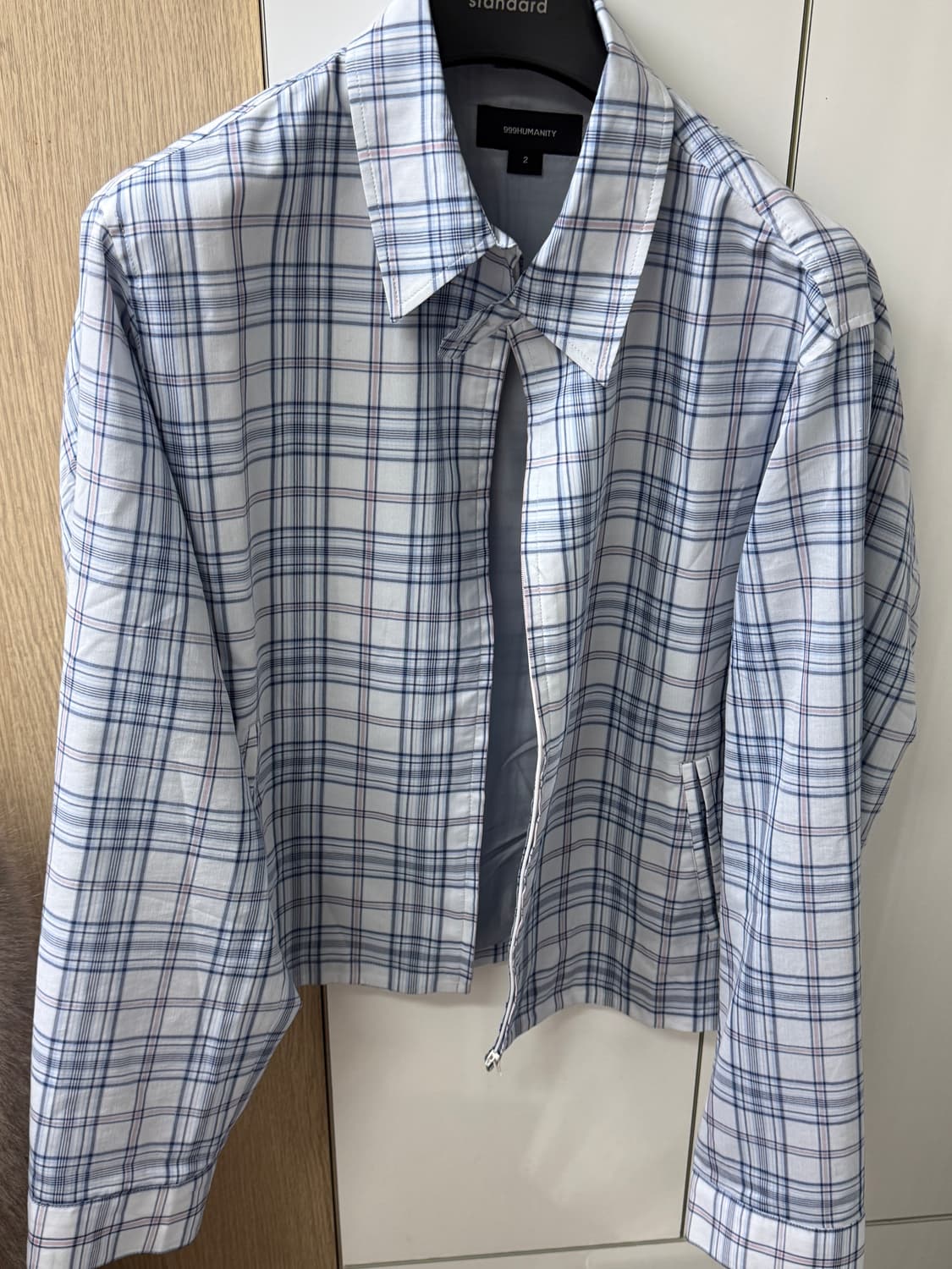 [2] 999휴머니티 체크 셔츠 자켓 셔켓 샘플 상품 상품이미지7