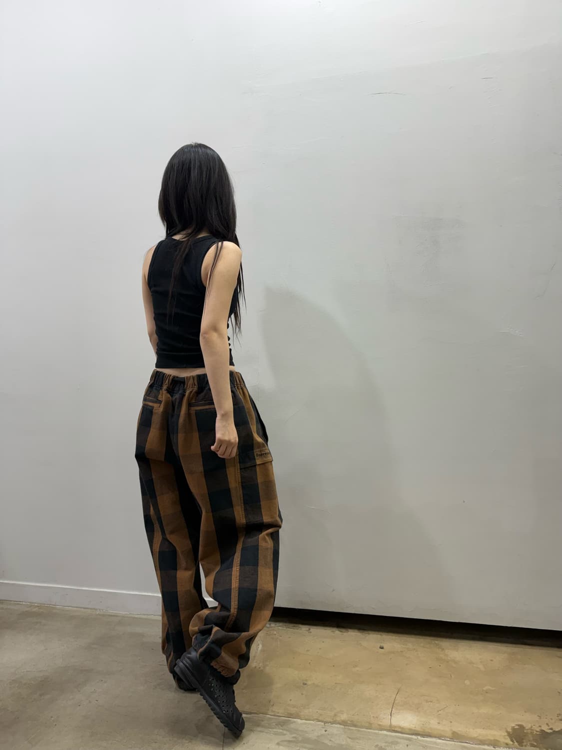 슈프림 밴딩 벨트 디테일 와이드 팬츠 상품이미지2