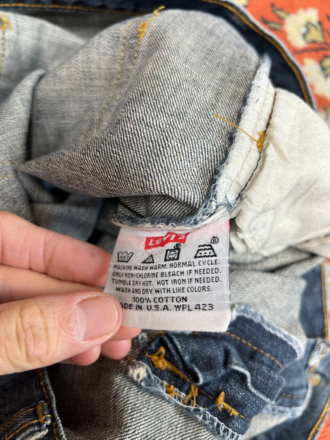 [34] USA LEVIS 리바이스 빈티지 501 데님팬츠 상품이미지7