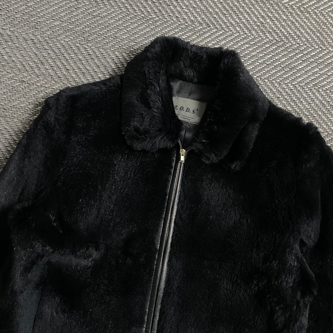 Z.0.D.S 램스킨 트리밍 레빗 퍼 무스탕 자켓o 4632 상품이미지4