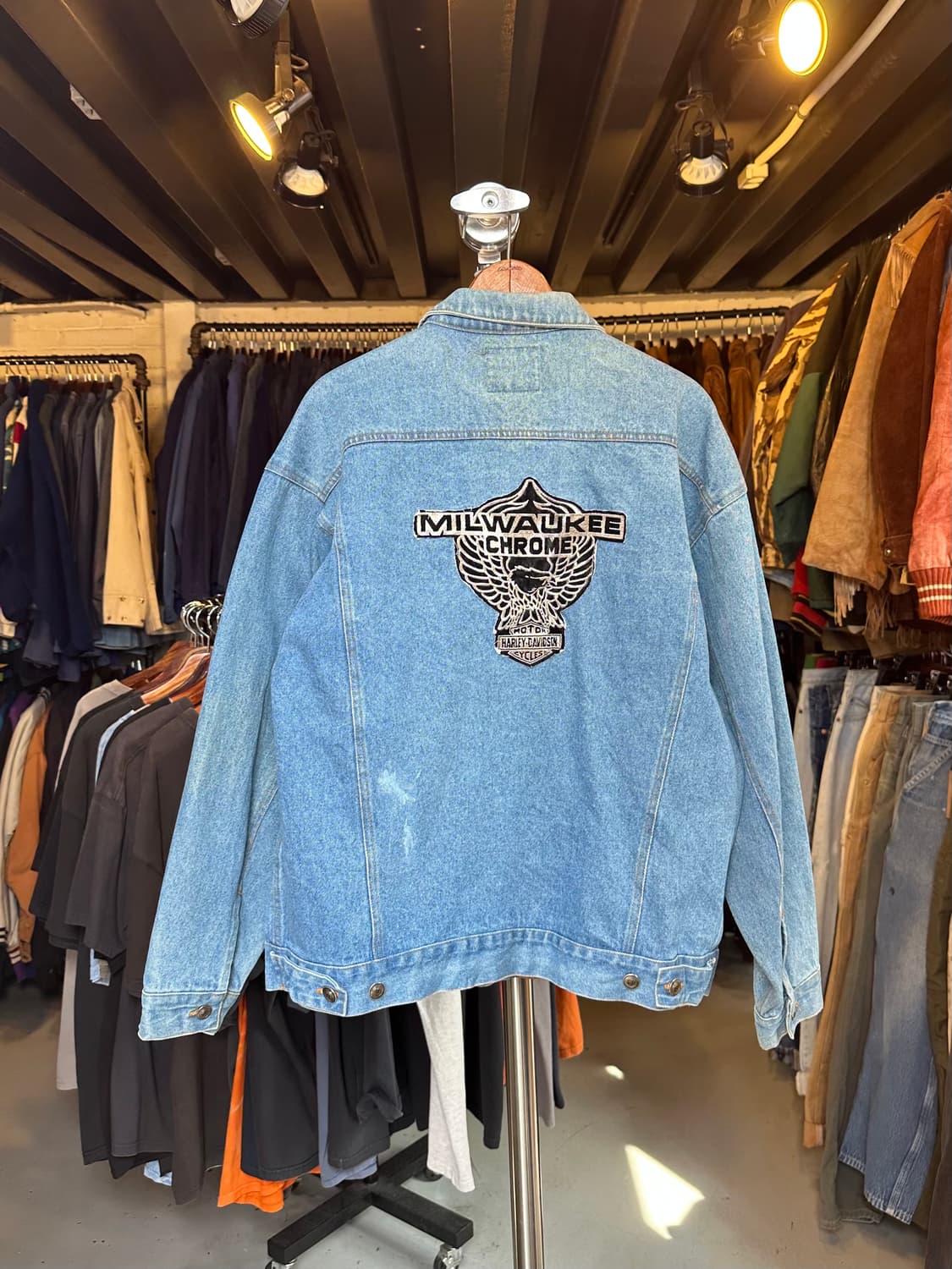 할리데이비슨 자수 데님 트러커 자켓  상품이미지2