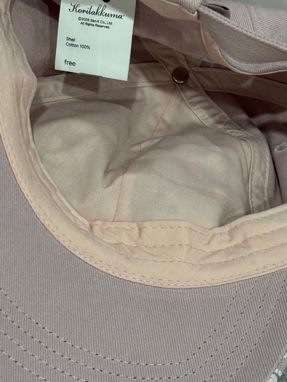 허그유어스킨 코리락쿠마 카모 볼캡 핑크 (1회 시착) 상품이미지3