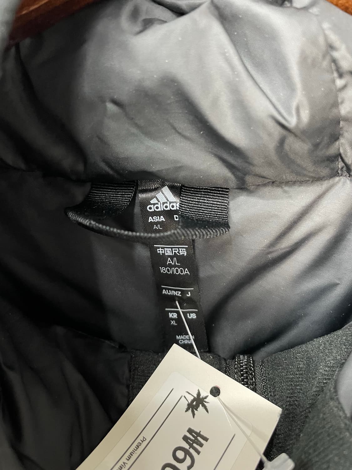 아디다스 3S 블랙 다운 패딩 H1359 상품이미지5