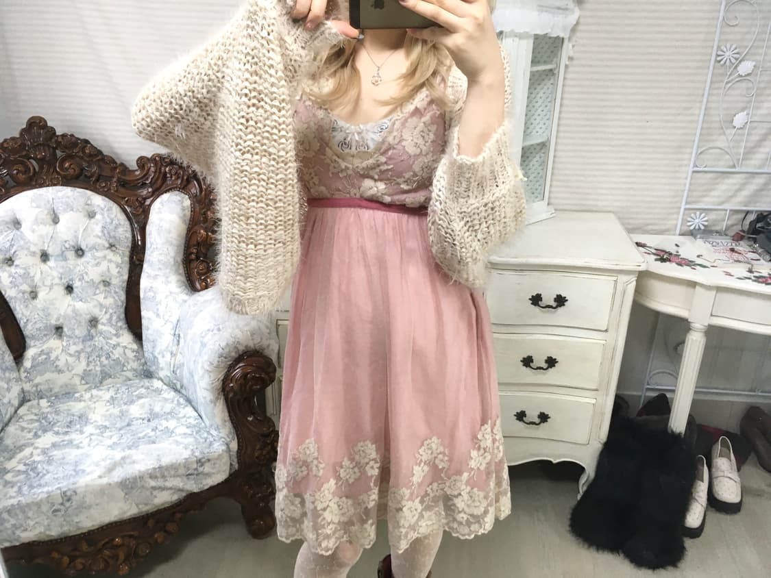 Lizlisa 리즈리사 리본 볼레로 가디건 상품이미지5