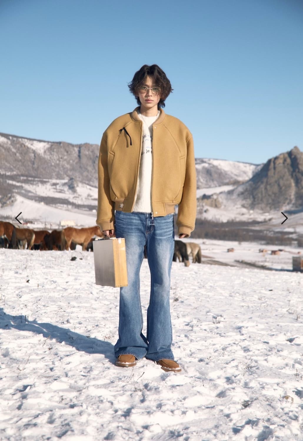 23fw stu 봄버 카멜자켓 L사이즈 상품이미지2