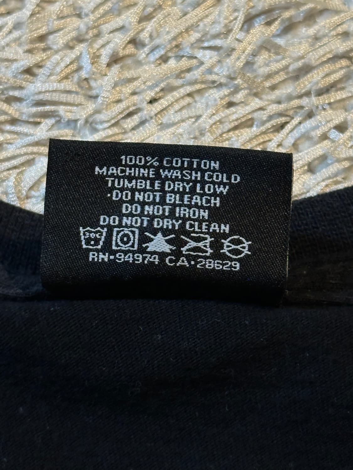 희귀) 스투시 STUSSY 핑크 워터스톡 반팔 티셔츠 블랙 상품이미지5