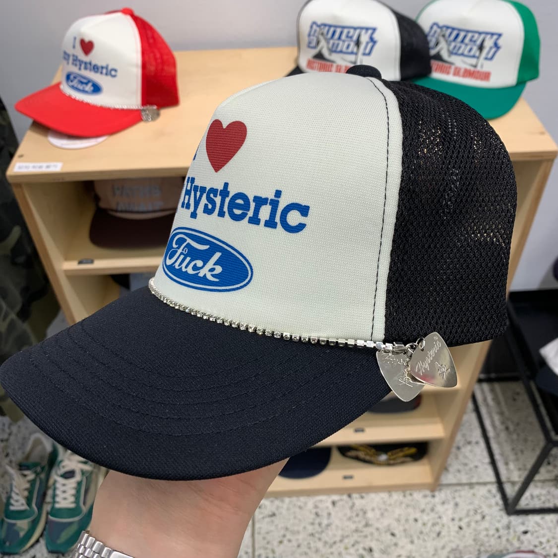 [F] 히스테릭 글래머 I ❤️ my hysteric 트러커캡 블랙 상품이미지2