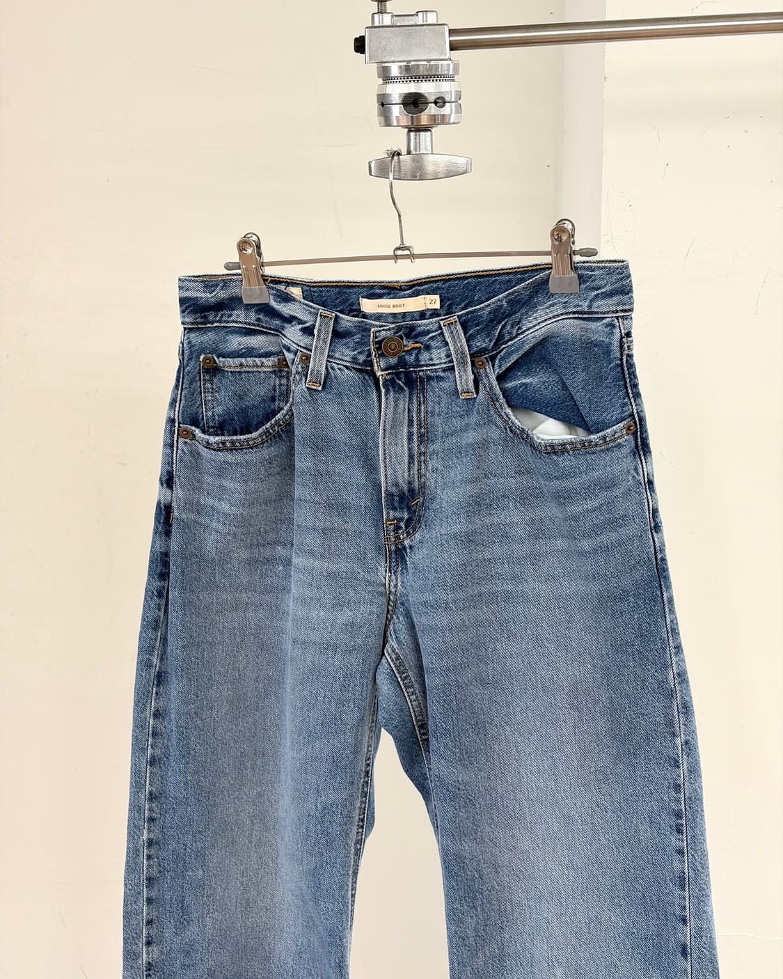 리바이스 블루 워시 데님 팬츠  상품이미지5