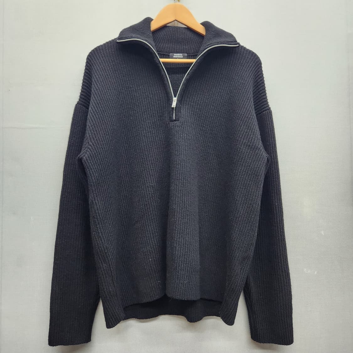 무신사스탠다드 풀 니트 반집업  XL 상품이미지1