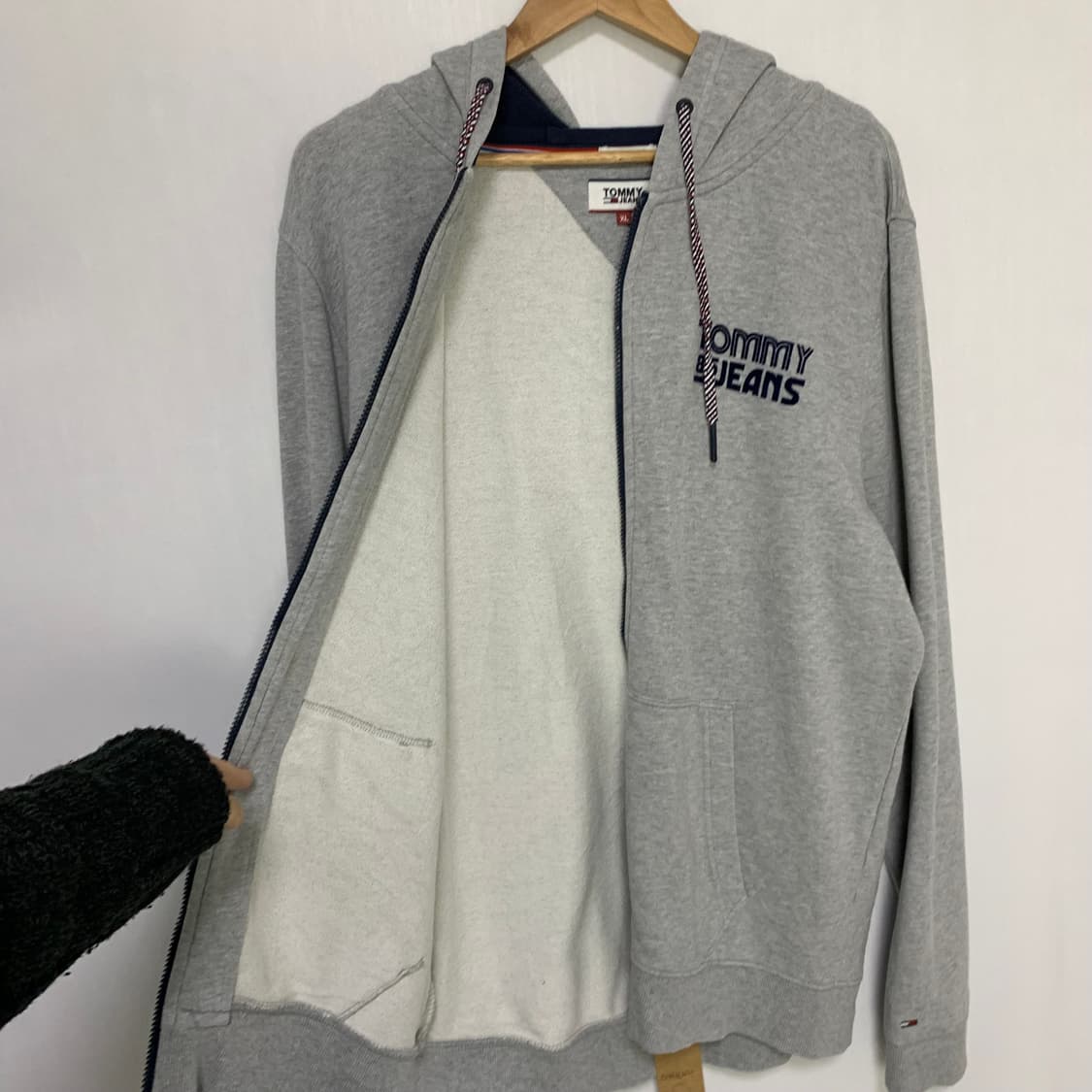 타미진스 타미힐피거 빈티지 그레이 후드집업 XL 상품이미지5