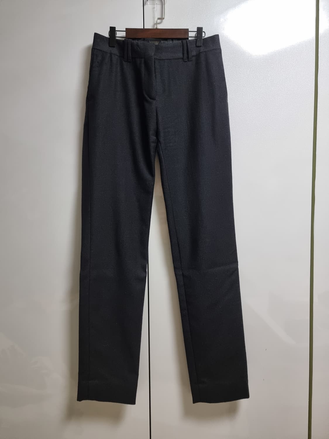 닐바렛 블랙 겨울용 슬랙스 28인치 일자핏 상품이미지1