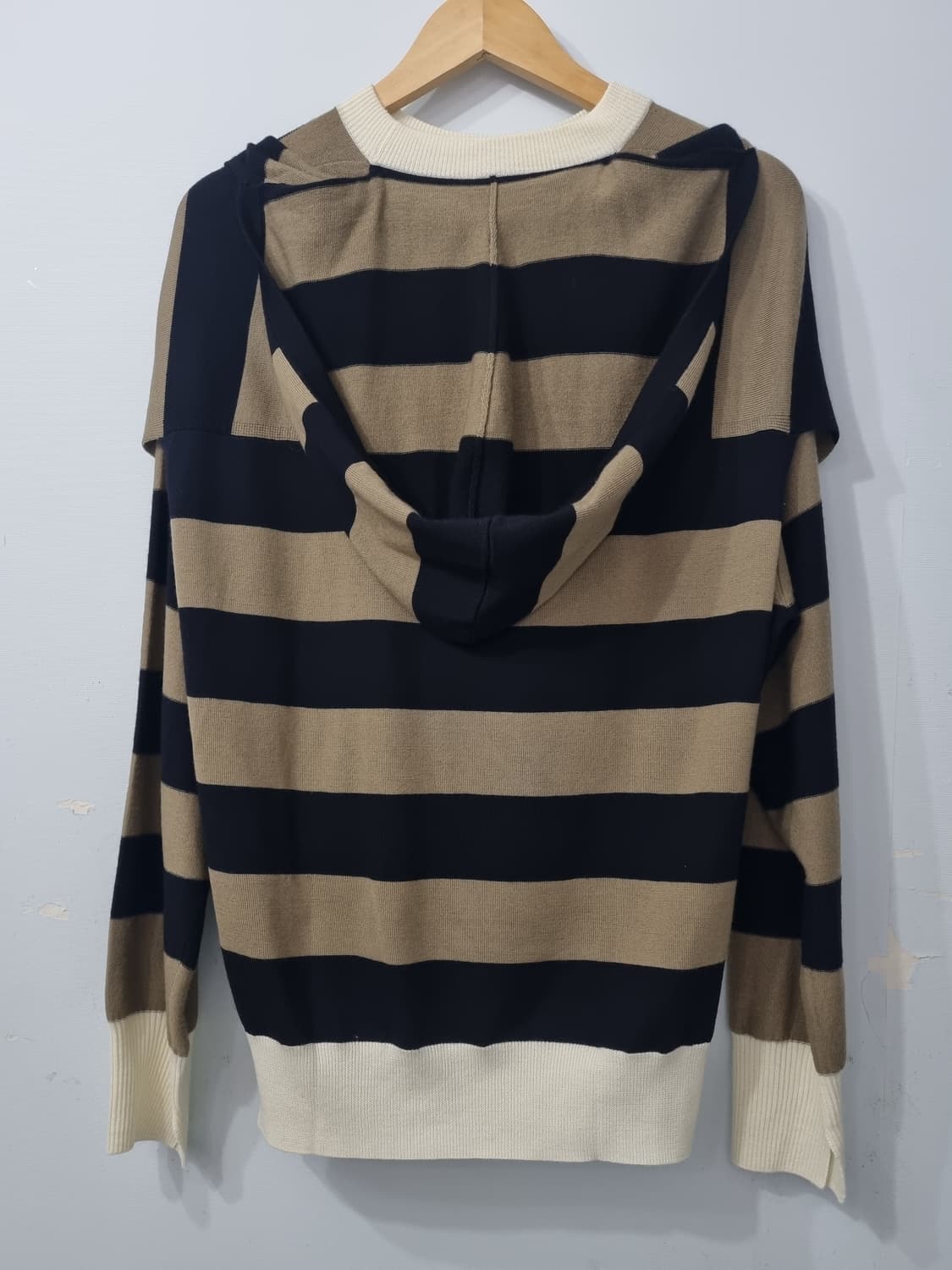 새상품 SONIA RYKIEL 스트라이프 후드 케이프 니트 55반 상품이미지2