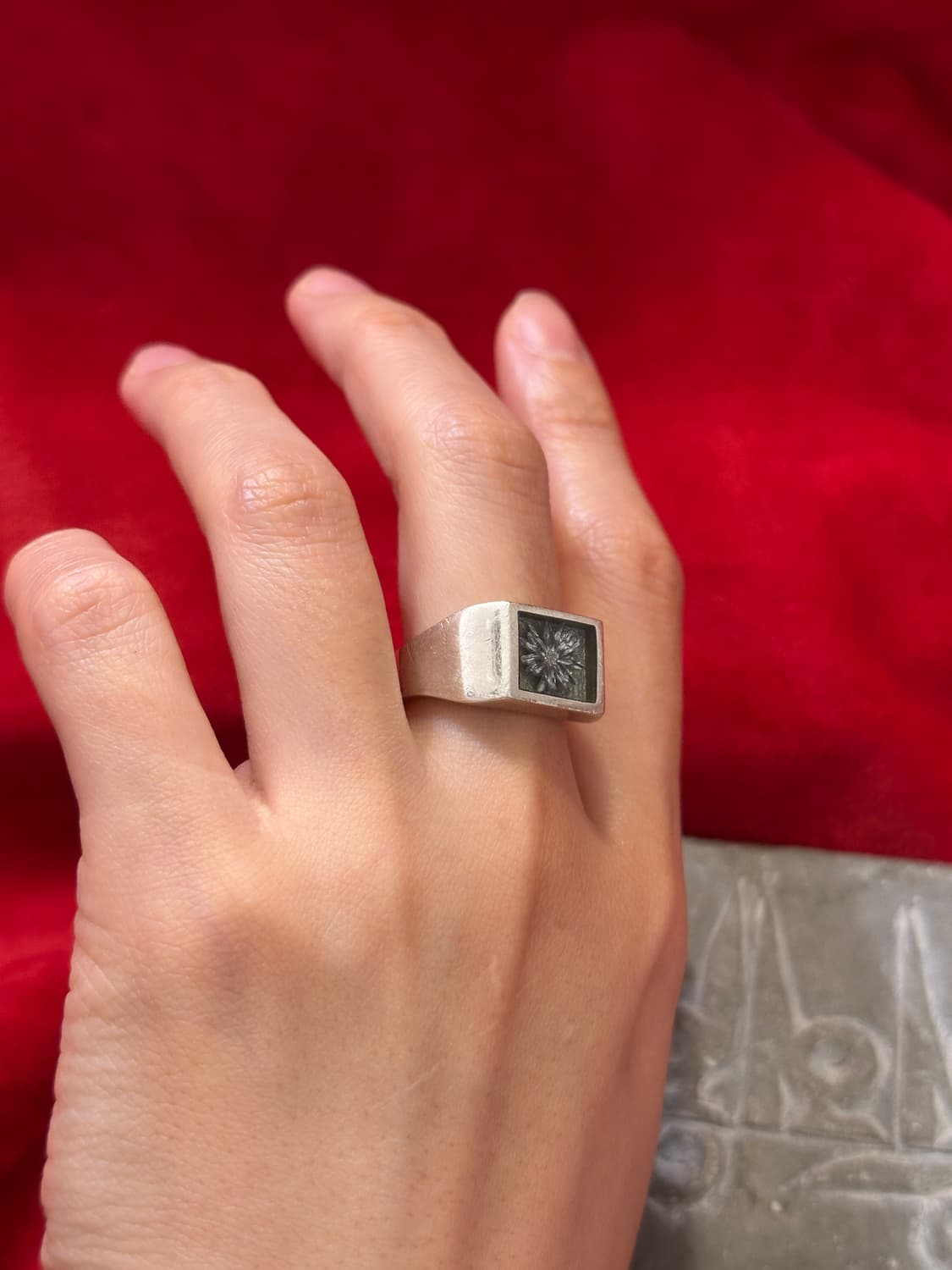 XOLO 925 Sterling Silver Flower Signet R 상품이미지3