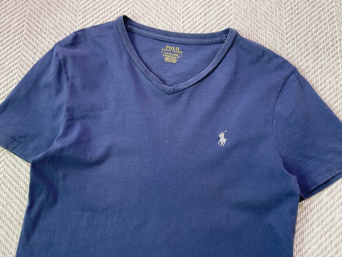 폴로 랄프로렌 네이비 코튼 반팔티셔츠  상품이미지2