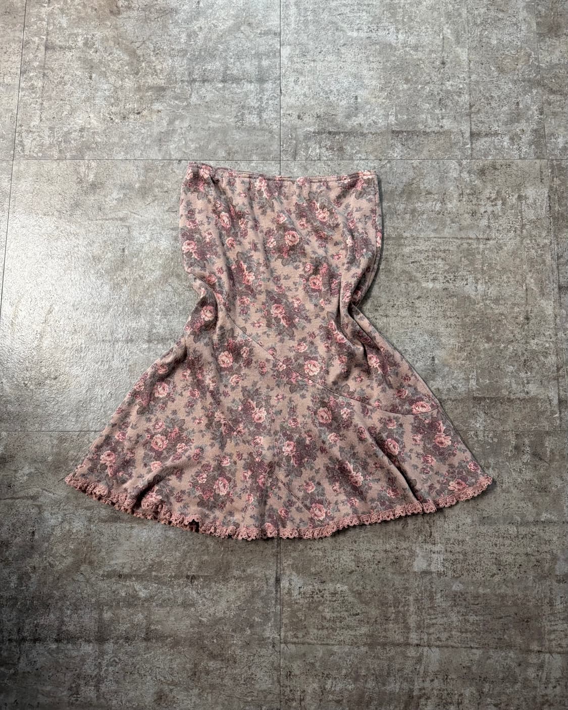 이태리 메이드 러플 니트 플로럴 스커트 2pcs SET 상품이미지9