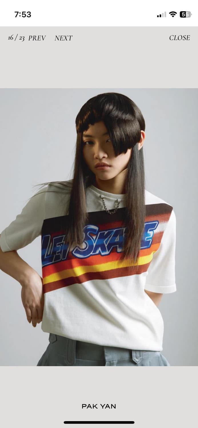 루이비통 레트로 그래픽 니트티셔츠 S 매장판 정품 상품이미지6