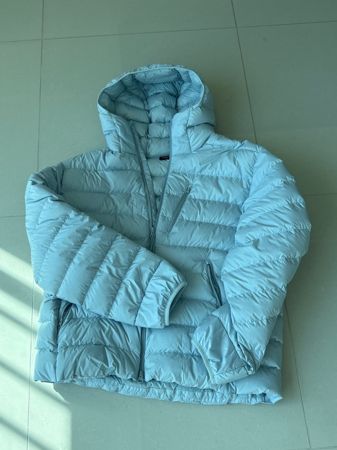 무탠다드 시티 레저 후디드 라이트 다운 재킷 [클라우디 블루] 상품이미지1