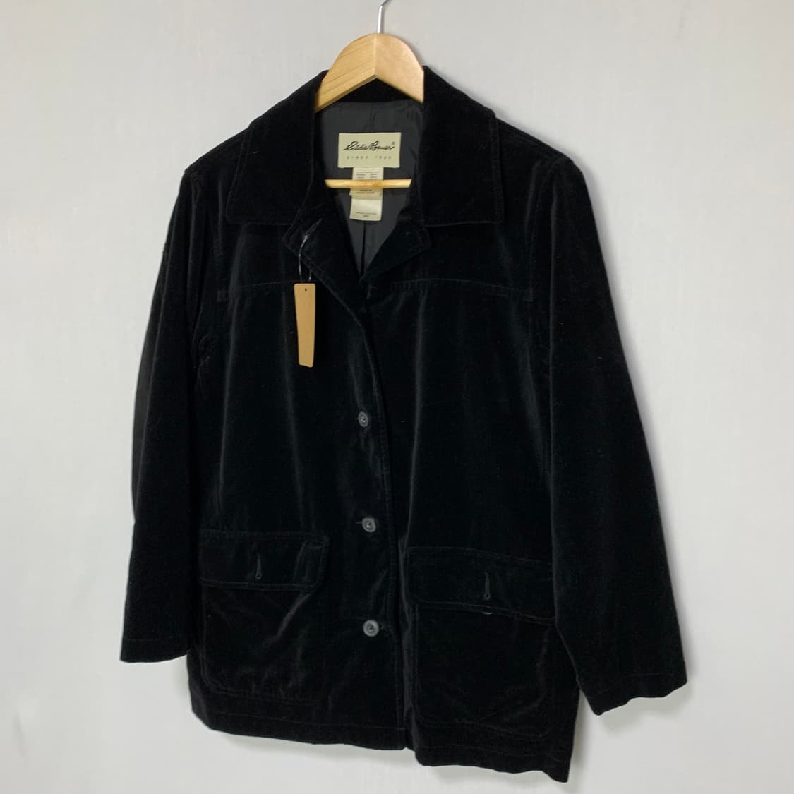 에디바우어 블랙 벨벳 자켓 M 빈티지 상품이미지2