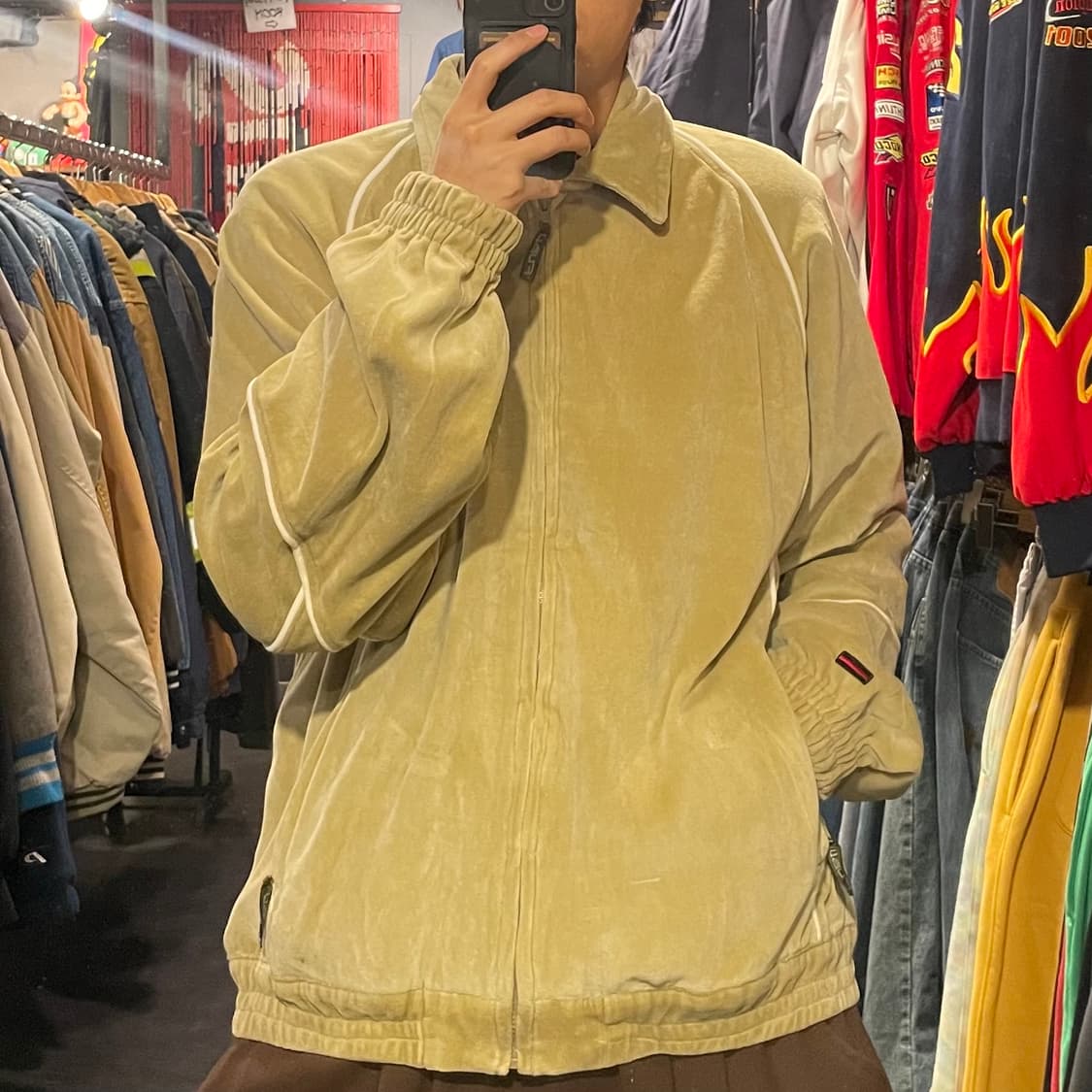 [IM] FUBU 푸부 베이지 벨벳져지 상품이미지5