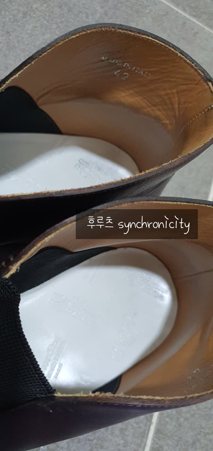 마르지엘라 밴딩 부츠 42 버건디 상품이미지7