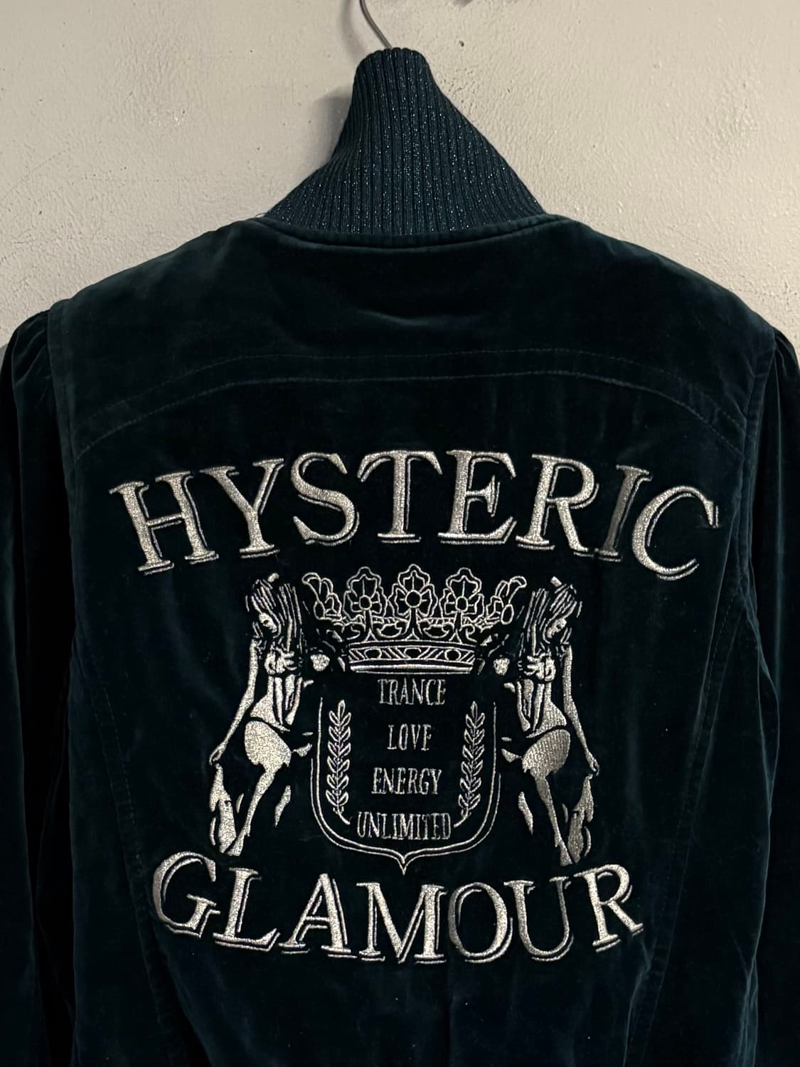 HYSTERIC GLAMOUR velvet jacket green 상품이미지2