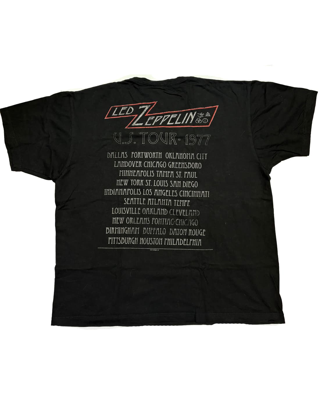 Led Zeppelin 77 tour tee Bootleg 2011 상품이미지2
