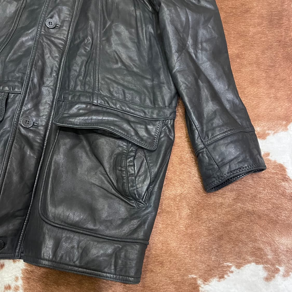 빈티지 레더 카코트 상품이미지6