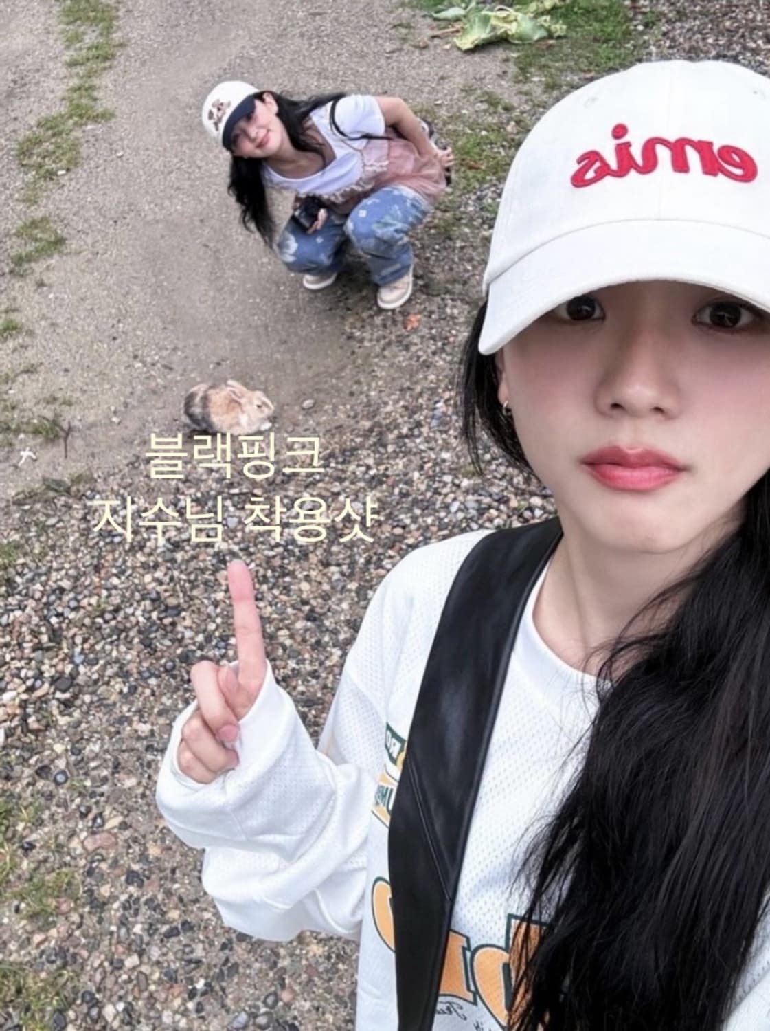 이미스 아플리케 볼캡 크림 새상품 판매 상품이미지1