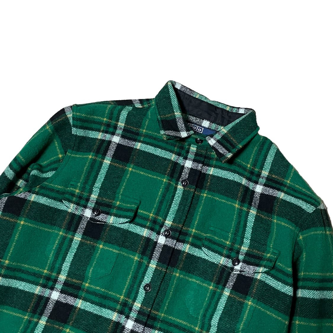 폴로 랄프로렌 플레이드 울 블랜드 오버셔츠 상품이미지3