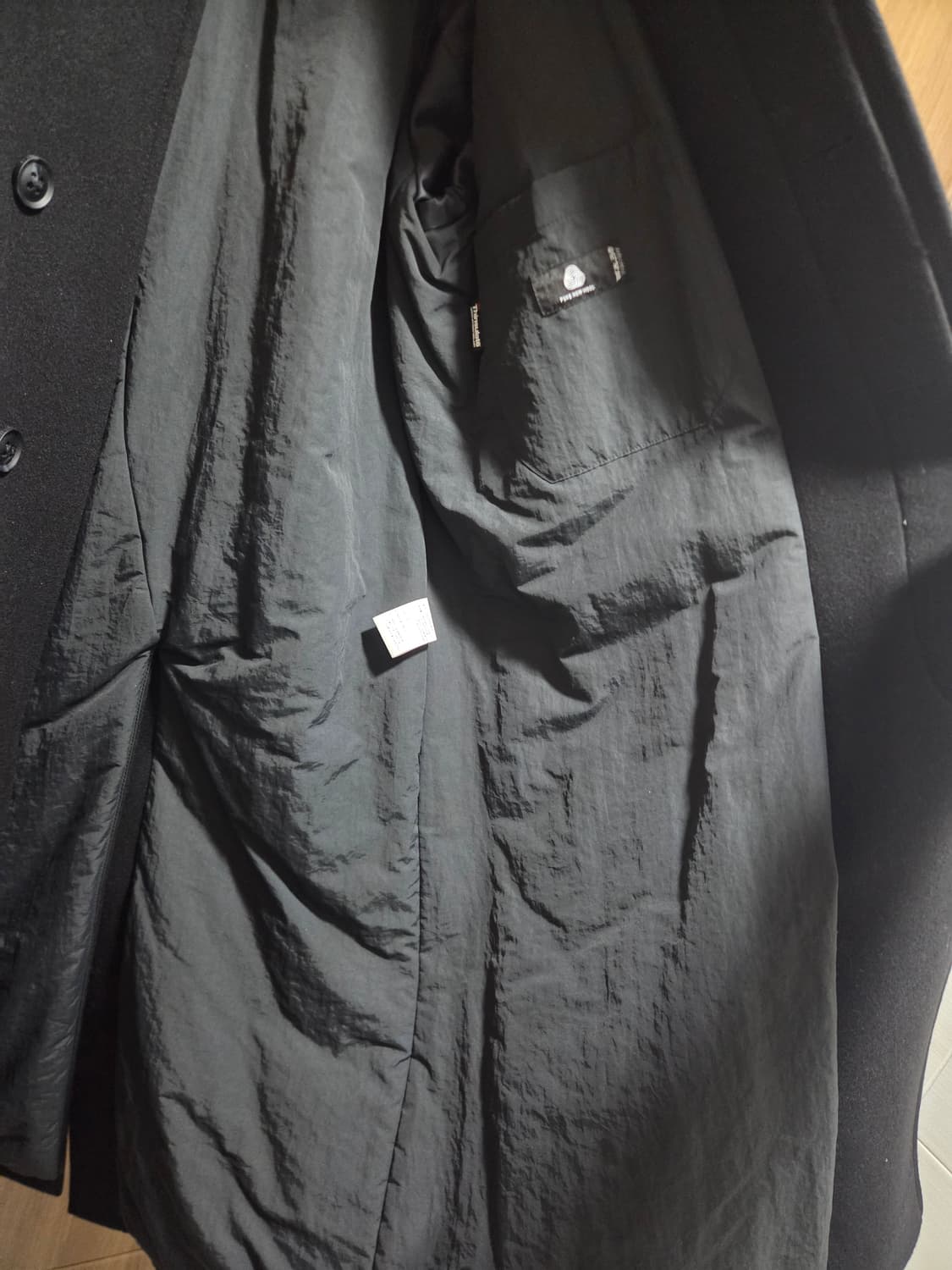 어나더오피스 보이저 발마칸 코트 블랙 상품이미지6