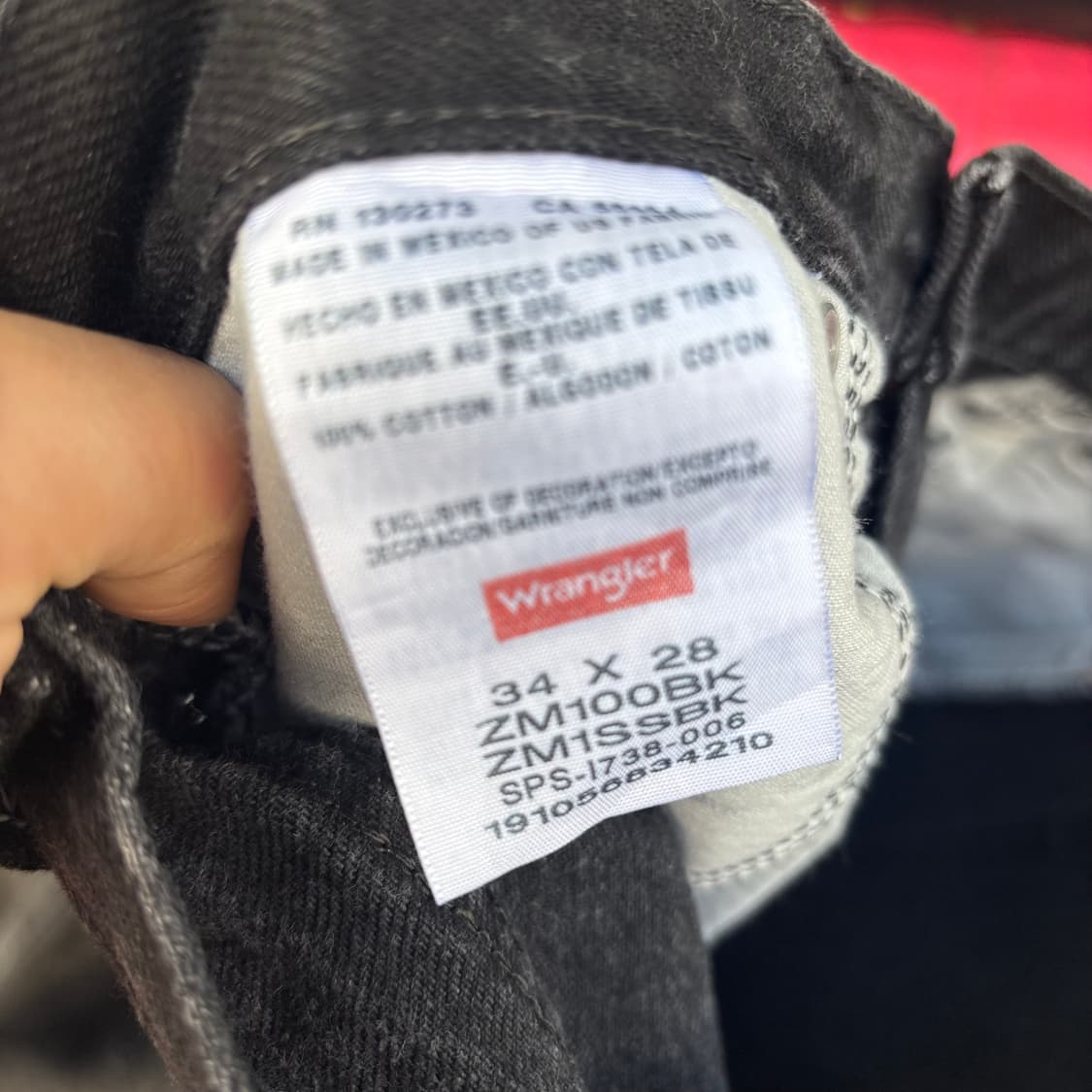 올드 랭글러 데님 팬츠 흑청 상품이미지10