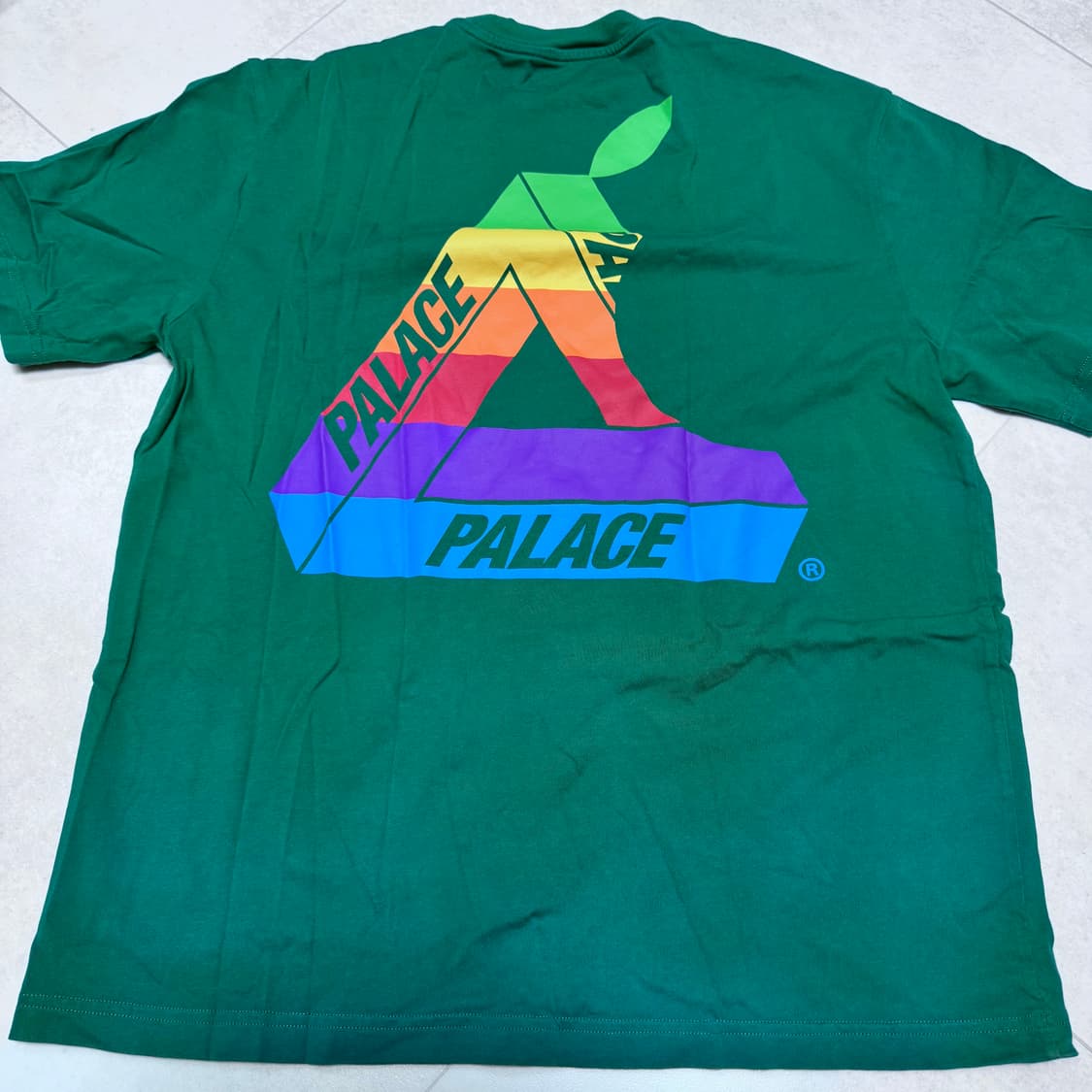 (중고/xl) Palace jobsworth 티셔츠 그린색상 상품이미지3