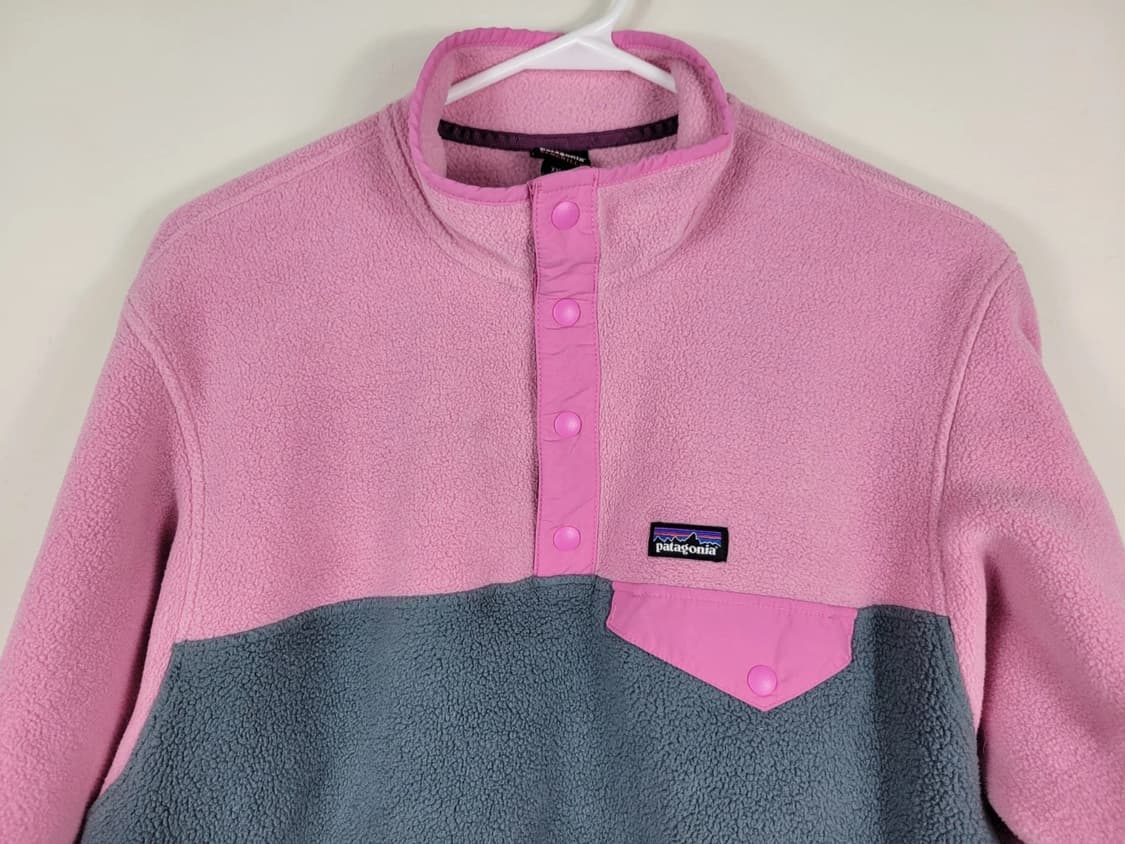 파타고니아 신칠라 스냅-T 핑크/그레이 엘살바도르 상품이미지2