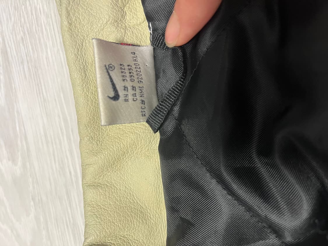 나이키 빅로고 소가죽점퍼 M(XL) 상품이미지5