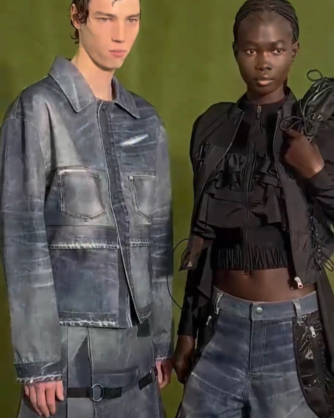 앤더슨벨 초회판 트롱프뢰유 더블 웨이스트 데님 자켓 XL 상품이미지5