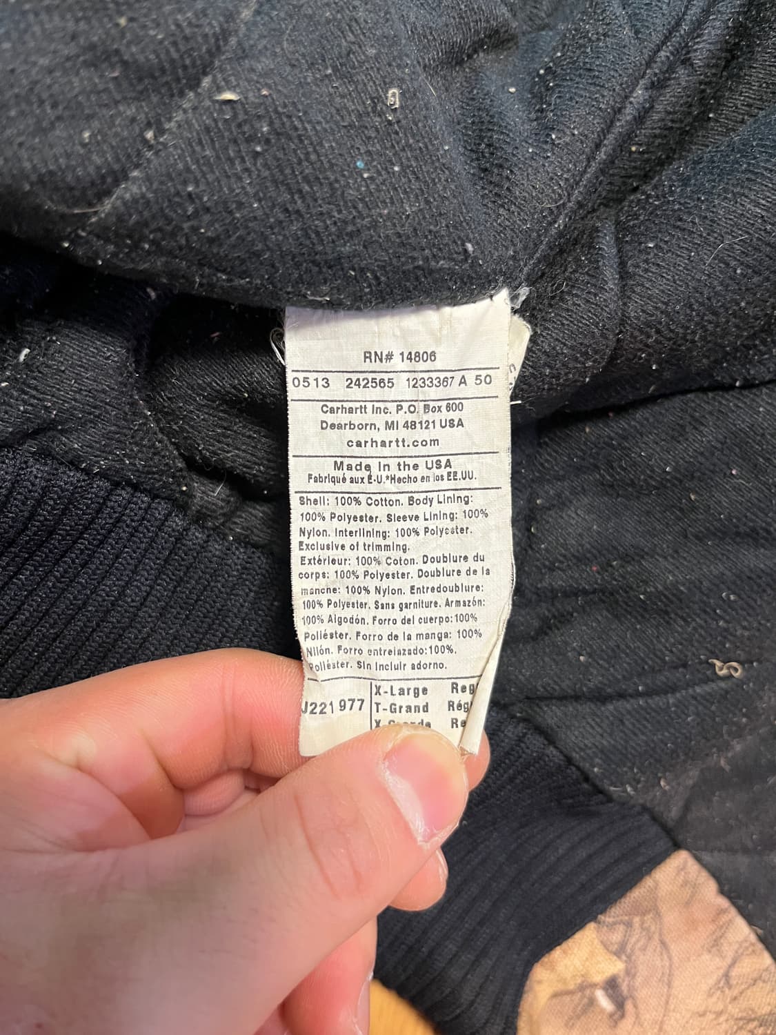 [XL] 칼하트 US J221 덕 액티브 자켓 리얼트리 상품이미지4